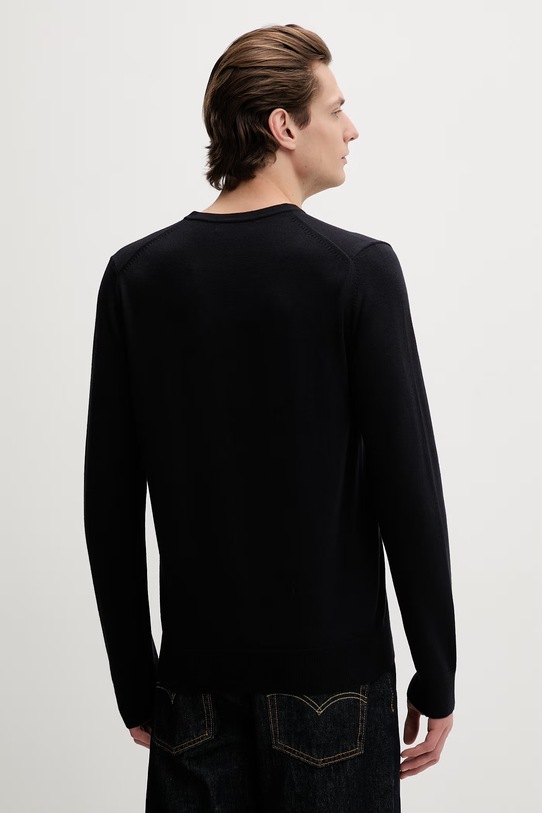 Odzież Fred Perry sweter wełniany K9600.795 granatowy