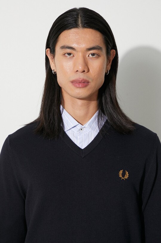 Вовняний светр Fred Perry K9600.795 темно-синій