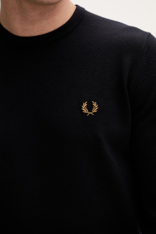 Fred Perry sweter wełniany K9601.795 granatowy