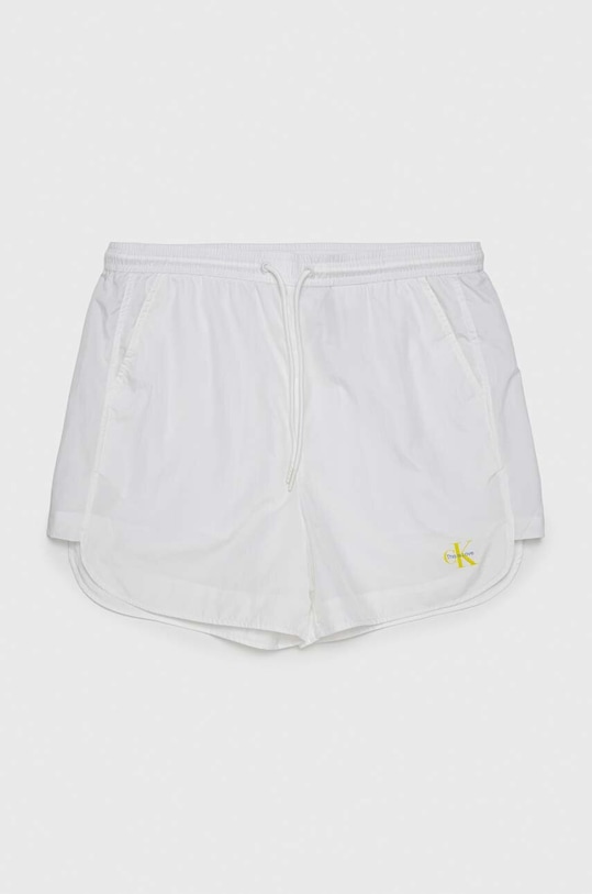 Kraťasy Calvin Klein Jeans high bílá J40J400289