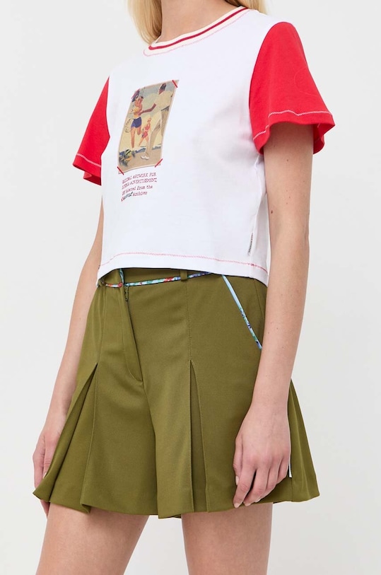 MAX&Co. pantaloni scurți Supermax x Superga tricotaj verde C7840123