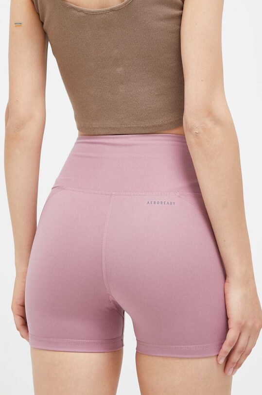 Îmbrăcăminte adidas Performance pantaloni scurți de yoga Essentials IJ9352 roz