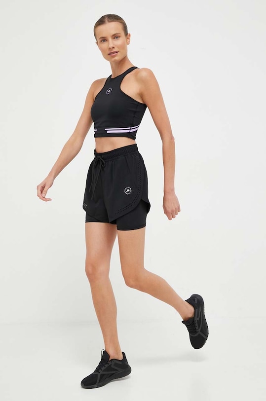 Kratke hlače za vadbo adidas by Stella McCartney Truepurpose IB6824 črna AW23