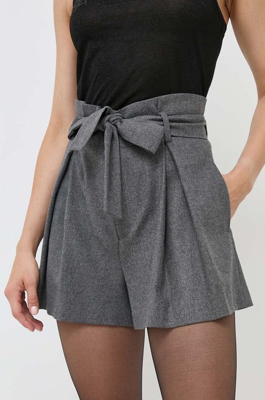 Red Valentino szorty z domieszką wełny tkanina szary 3R3RFD75392