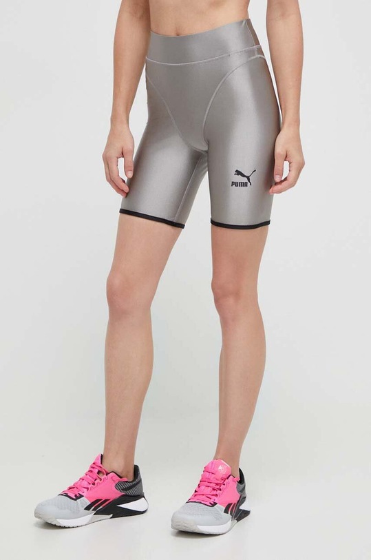 Puma szorty treningowe DARE TO z elastanem szary 621431