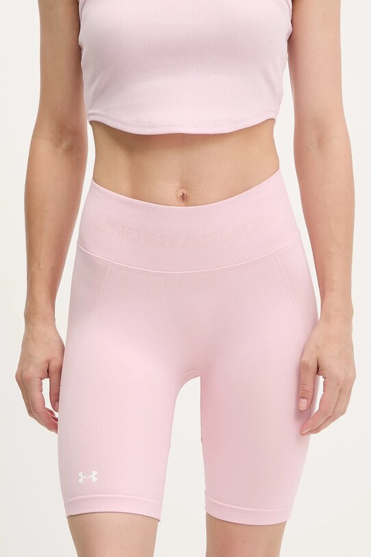 Under Armour szorty treningowe Train Seamless różowy 1379151