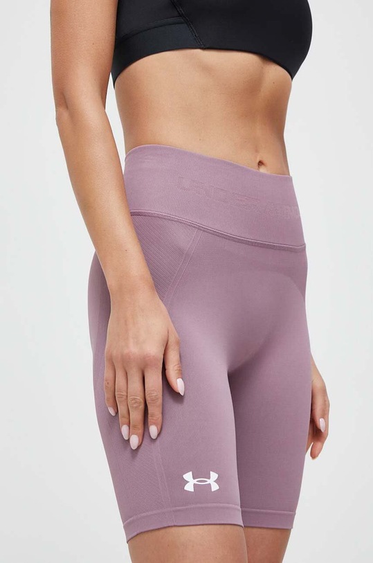 Under Armour szorty treningowe dzianina fioletowy 1379151