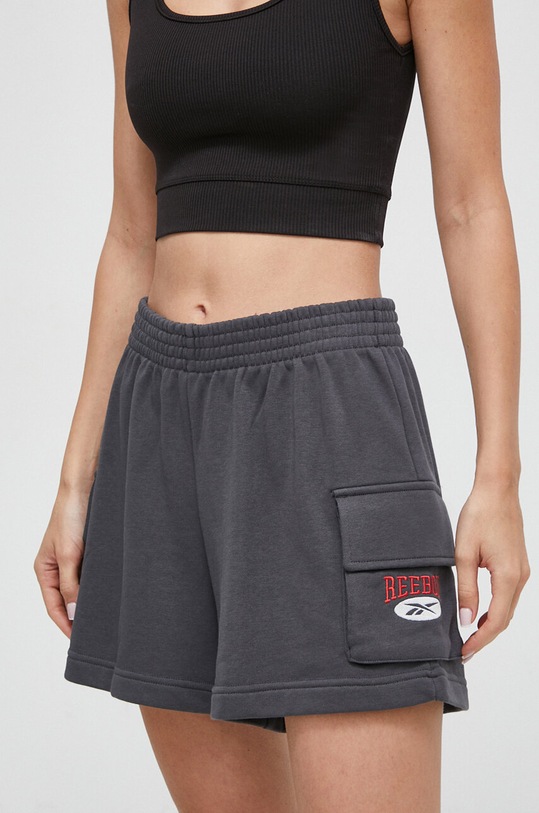 Σορτς Reebok Classic απλικέ γκρί 100036674