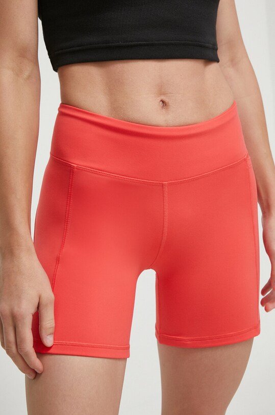 Reebok pantaloni scurți de antrenament LUX COLLECTION tricotaj roz 100035642