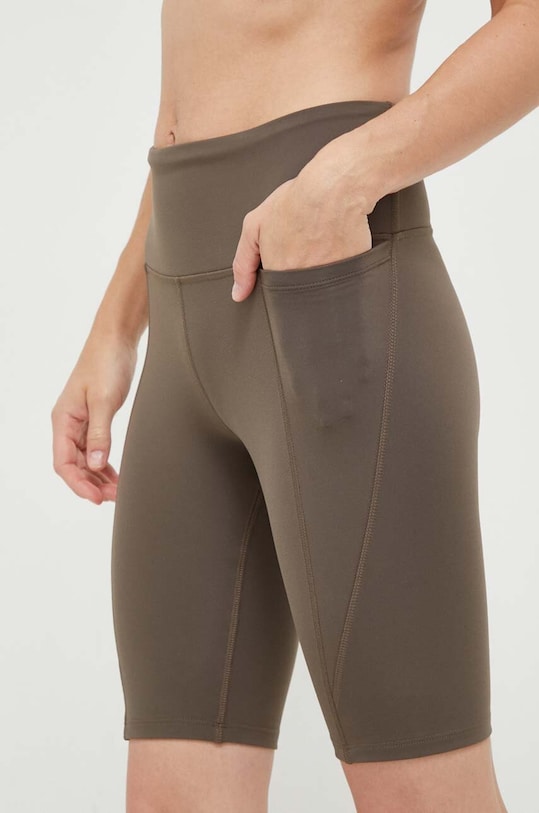 Reebok szorty treningowe Lux z elastanem zielony 100035650