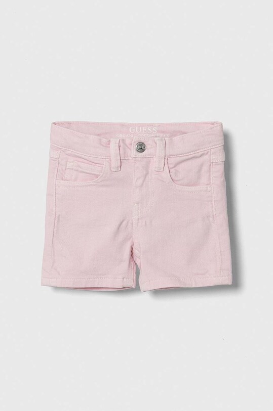 Dječje traper kratke hlače Guess Planet friendly roza K3YD03.WE620.9BYX