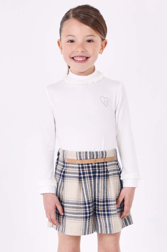 Mayoral szorty z domieszką wełny dziecięce casual granatowy 4214.6C.Mini.9BYX