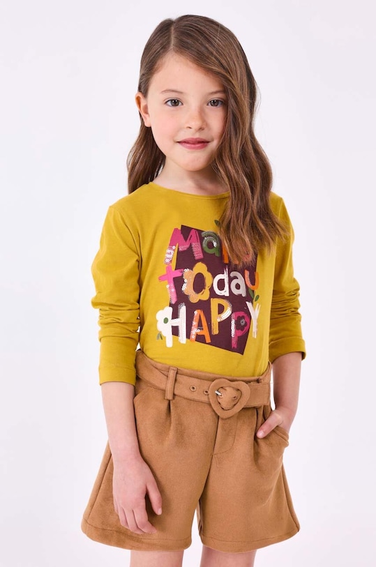 Дитячі шорти Mayoral casual бежевий 4215.6E.Mini.9BYX