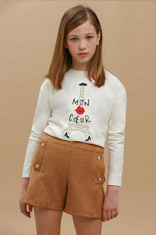 Детские шорты Mayoral casual бежевый 7210.8E.Junior.9BYX