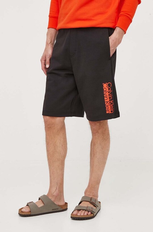 Calvin Klein pantaloncini in cotone maglia nero K10K112206