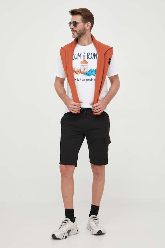 Calvin Klein Jeans pamut rövidnadrág J30J323411 fekete AW23