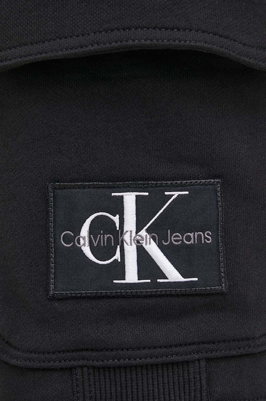 Calvin Klein Jeans pamut rövidnadrág J30J323411 fekete