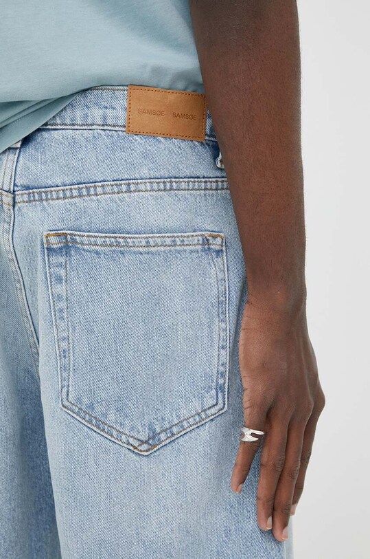 Samsoe Samsoe szorty jeansowe Eddie niebieski M23200039