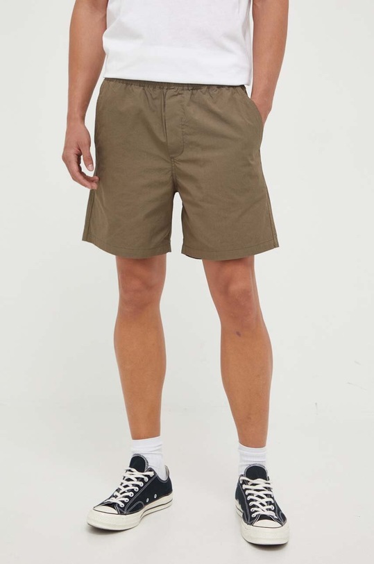 Pamučne kratke hlače Samsoe Samsoe Jabari pamuk zelena M23200071