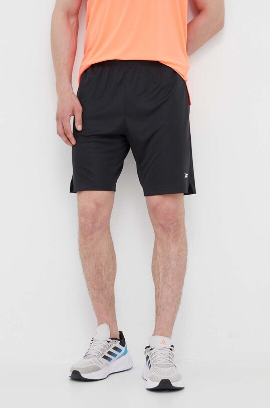 Reebok pantaloni scurți de antrenament Comm negru IB1273