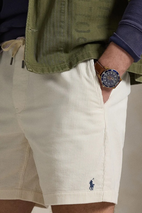 Polo Ralph Lauren szorty sztruksowe biały 710800214