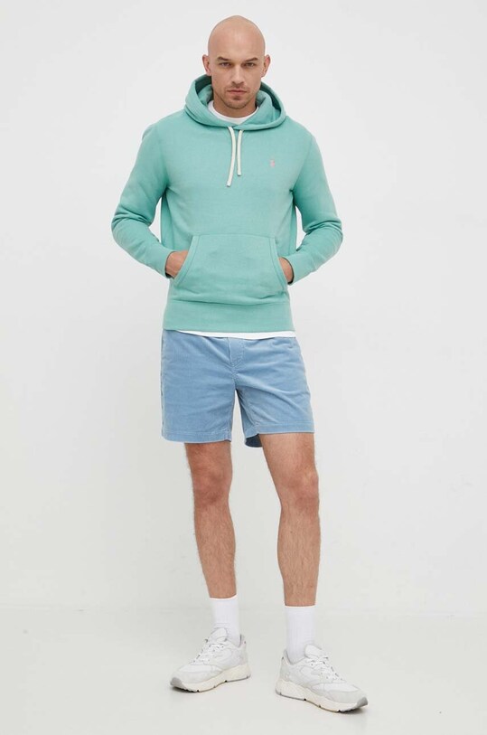 Štruksové šortky Polo Ralph Lauren 710800214 modrá SS25