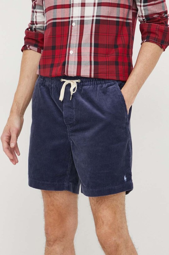 Σορτς με κορδόνι Polo Ralph Lauren βαμβάκι σκούρο μπλε 710800214