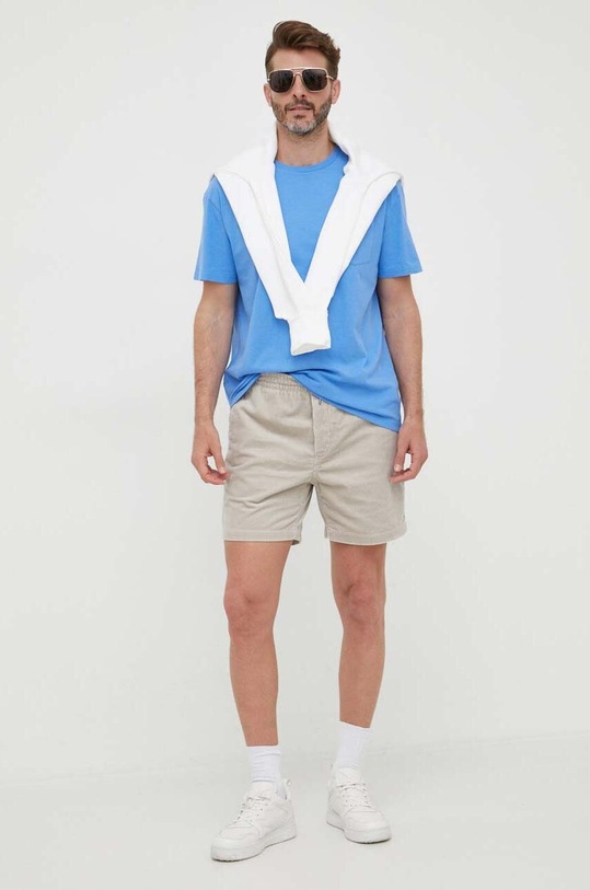 Σορτς με κορδόνι Polo Ralph Lauren βαμβάκι μπεζ 710800214