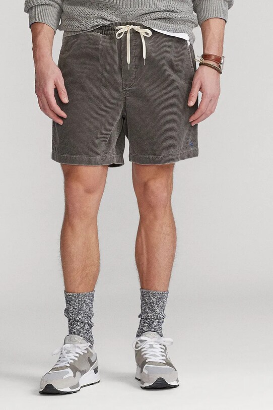 Вельветові шорти Polo Ralph Lauren 710800214 сірий SS25