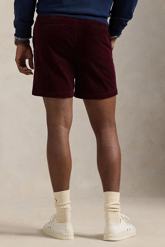 Îmbrăcăminte Polo Ralph Lauren pantaloni scurți din velur 710800214 burgundia