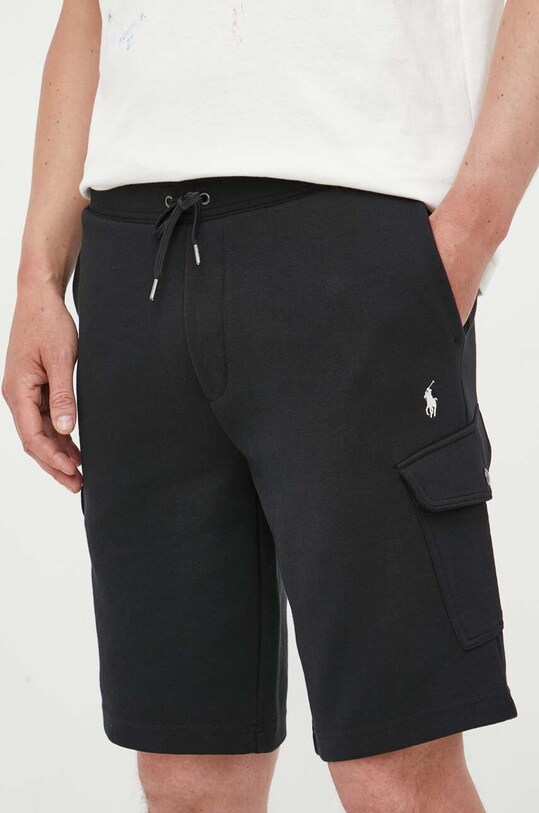 Σορτς Polo Ralph Lauren πλεκτό ύφασμα μαύρο 710887289