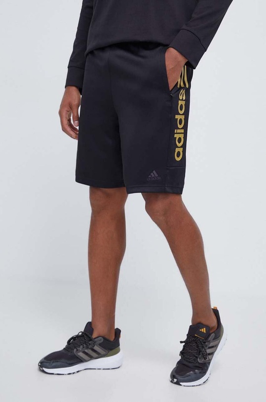 adidas pantaloni scurți tricotaj negru IM2906