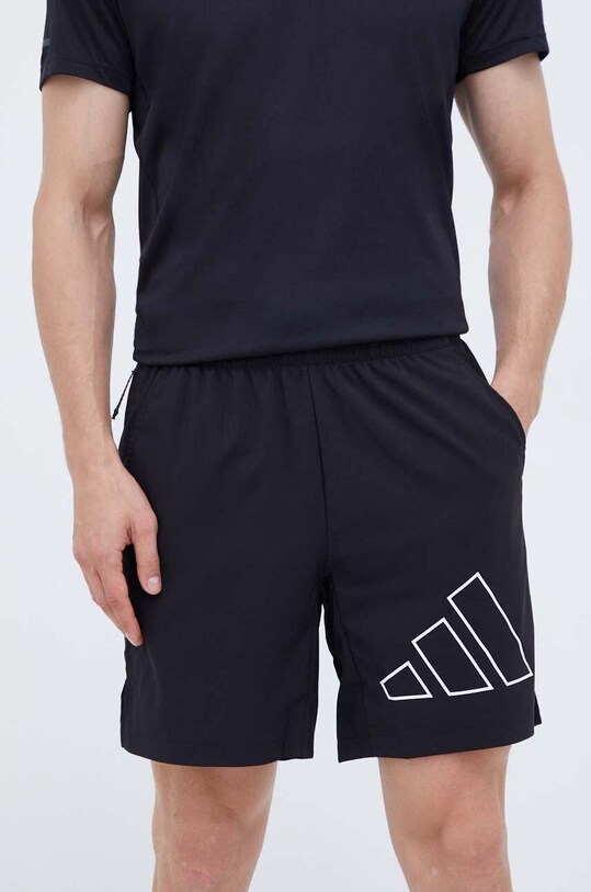 Σορτς προπόνησης adidas Performance Train Icons Big Logo ύφασμα μαύρο IN9810