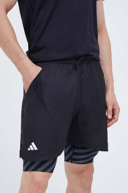 Шорти для тренувань adidas Performance тканина чорний IB5493