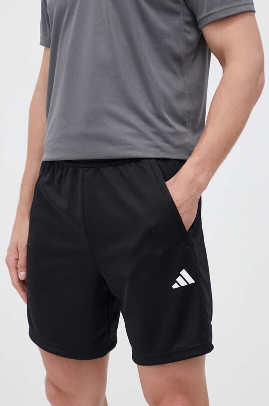 Σορτς προπόνησης adidas Performance Train Essentials Train Essentials πλεκτό ύφασμα μαύρο IB8161