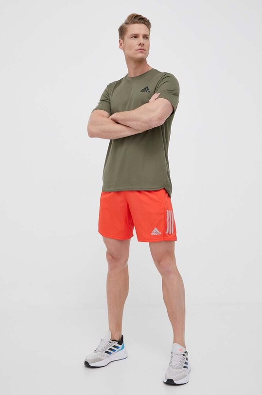 Σορτς τρεξίματος adidas Performance Own the Run IC7633 κόκκινο AW23
