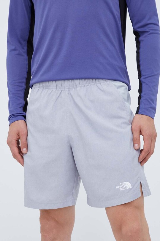Tréningové šortky The North Face látka sivá NF0A3O1BDYX1
