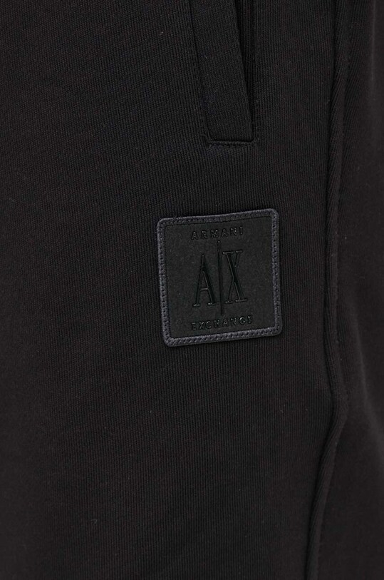 Armani Exchange szorty bawełniane czarny 8NZSPQ.ZJ1ZZ