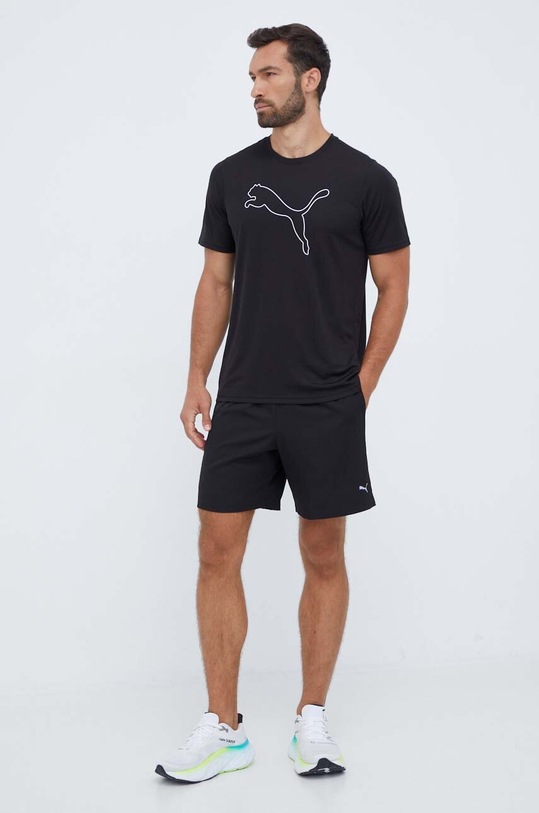 Puma pantaloni scurți de antrenament Performance 520318 negru AW23