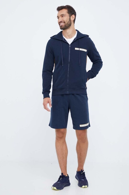 Emporio Armani Underwear szorty bawełniane lounge 111004.3F573 granatowy AW23