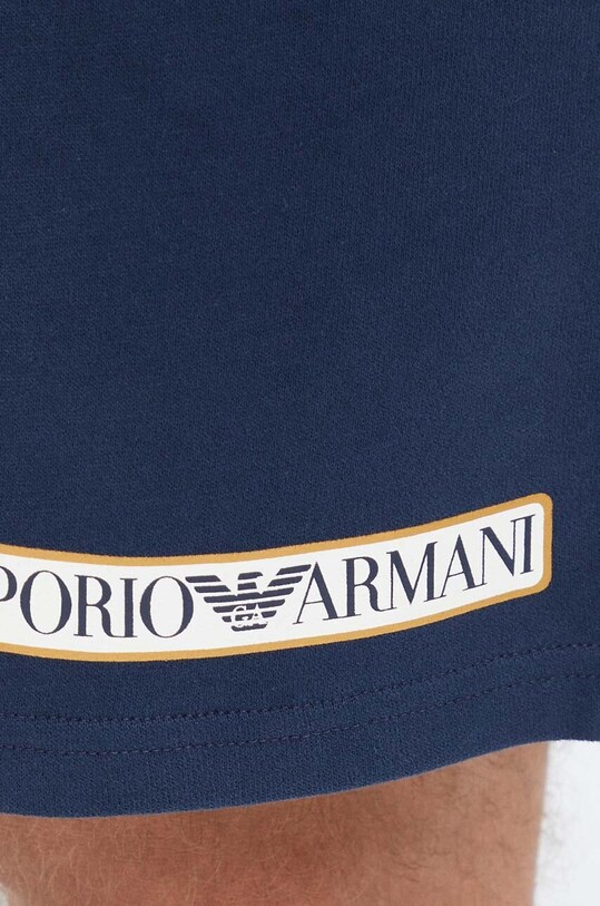 Emporio Armani Underwear szorty bawełniane lounge granatowy 111004.3F573