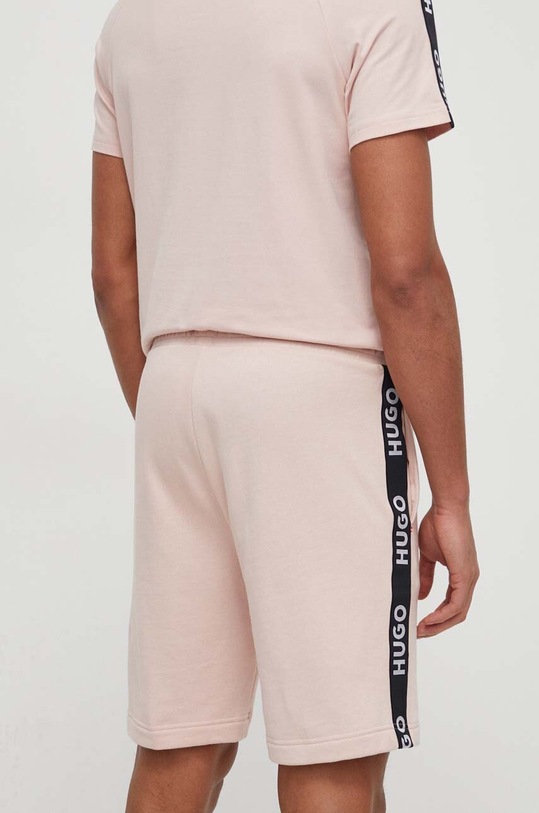 Odzież HUGO szorty bawełniane lounge 50496996 różowy