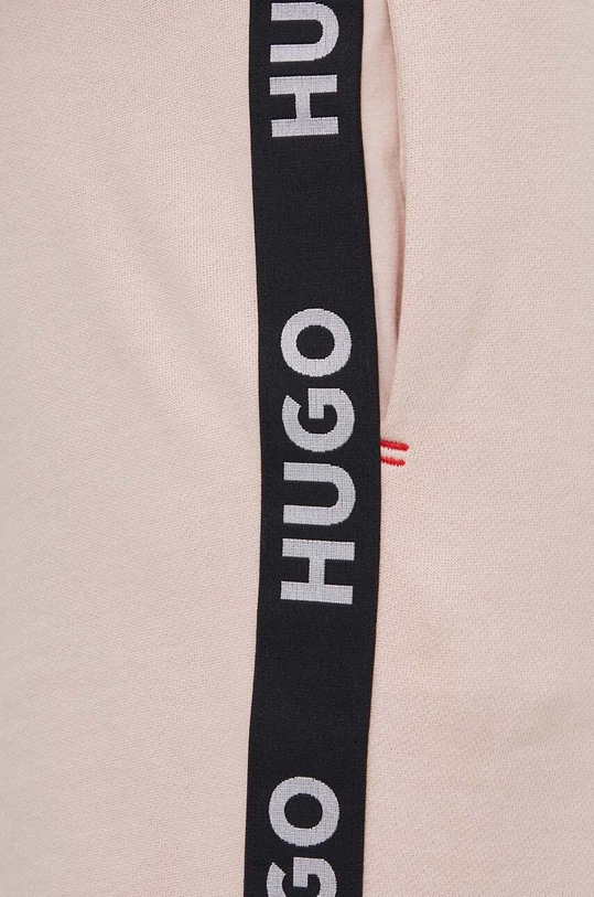 HUGO szorty bawełniane lounge różowy 50496996