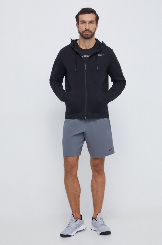 Reebok szorty treningowe Workout Ready 100071171 szary AW23