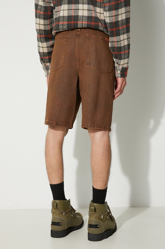 Oblečenie Rifľové krátke nohavice Butter Goods Web Denim Shorts BGQ3234801 hnedá