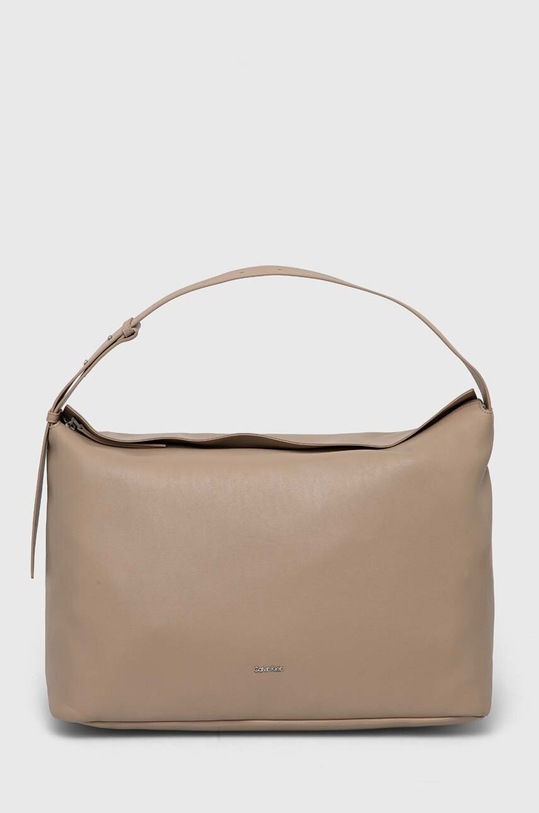 Kabelka Calvin Klein imitácia kože béžová K60K610752