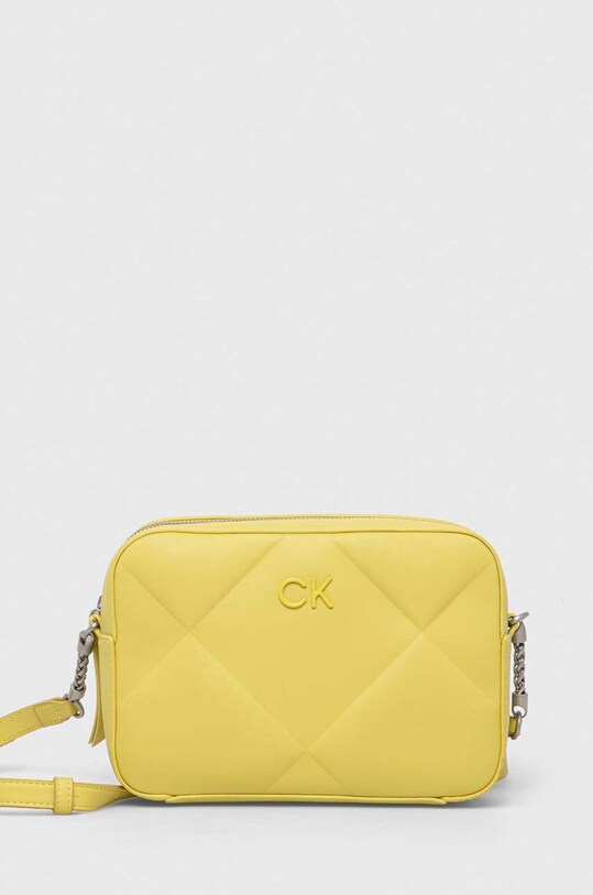 Kabelka Calvin Klein hladký žlutá K60K610767
