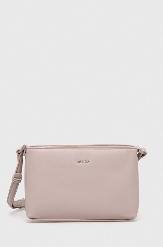 Calvin Klein torebka nie mieści A4 beżowy K60K610927