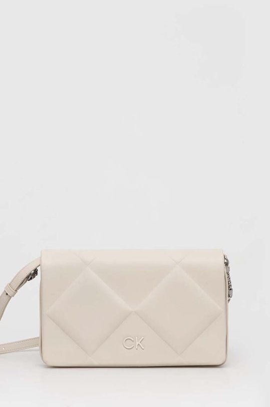 Calvin Klein torebka nie mieści A4 beżowy K60K611021