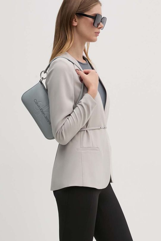 Τσάντα Calvin Klein Jeans συνθετικό γκρί K60K610679